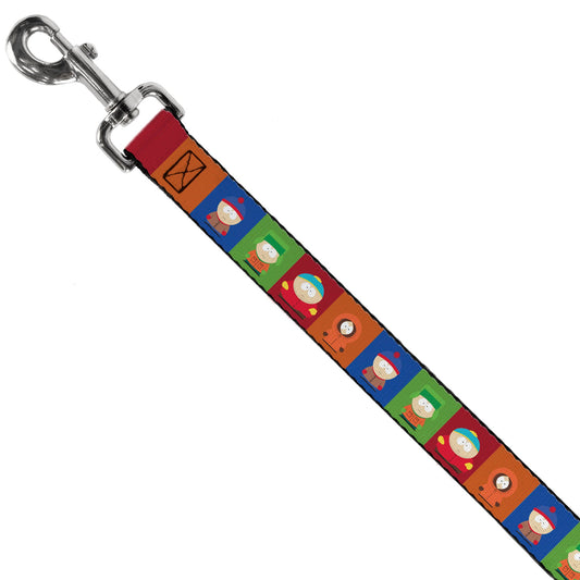 Dog Leash - South Park Boys Pose Blocks Multi Color