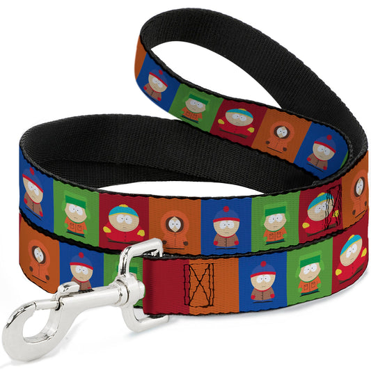 Dog Leash - South Park Boys Pose Blocks Multi Color