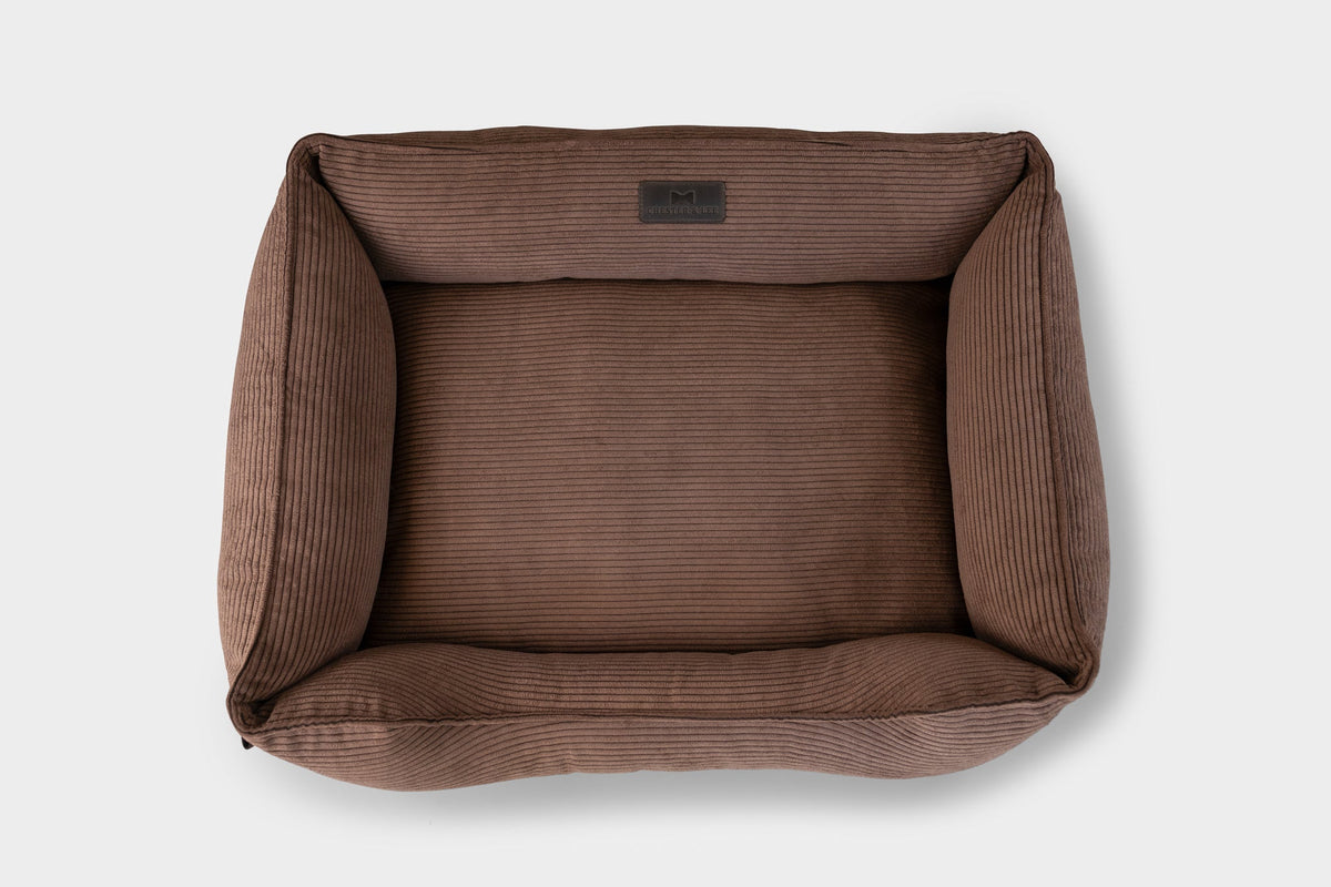 Purrfect Kingdom™ - Brown Corduroy Bolster Bed