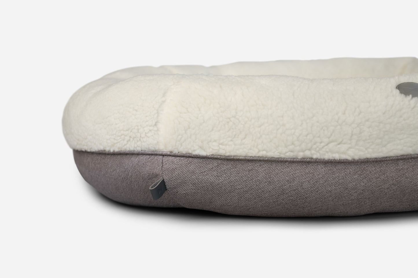Purrfect Kingdom™ - Furry Beige Donut Pet Bed