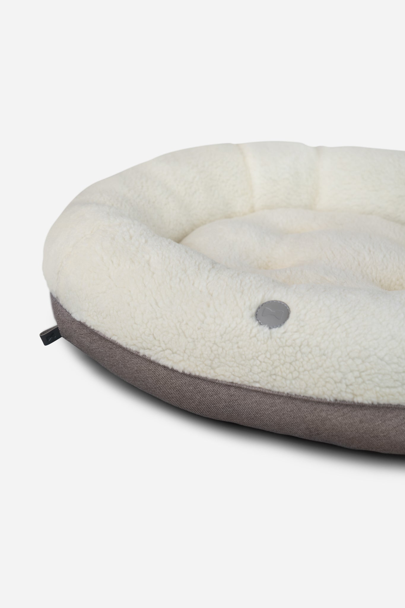 Dog Bed Furry Donut Cuddler Beige