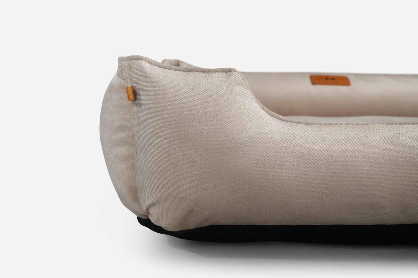 Dog Bed Classic Velvet Sleeper Beige