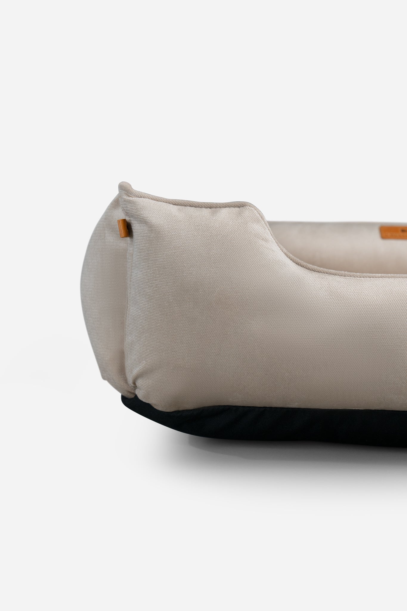 Dog Bed Classic Velvet Sleeper Beige