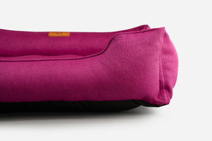 Chester & Lee | Cotton Sleeper Dog Bed Berry Pink