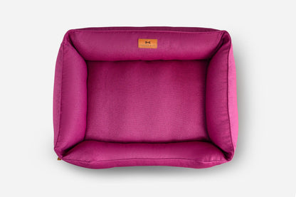Chester & Lee | Cotton Sleeper Dog Bed Berry Pink