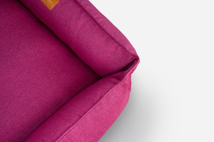 Chester & Lee | Cotton Sleeper Dog Bed Berry Pink