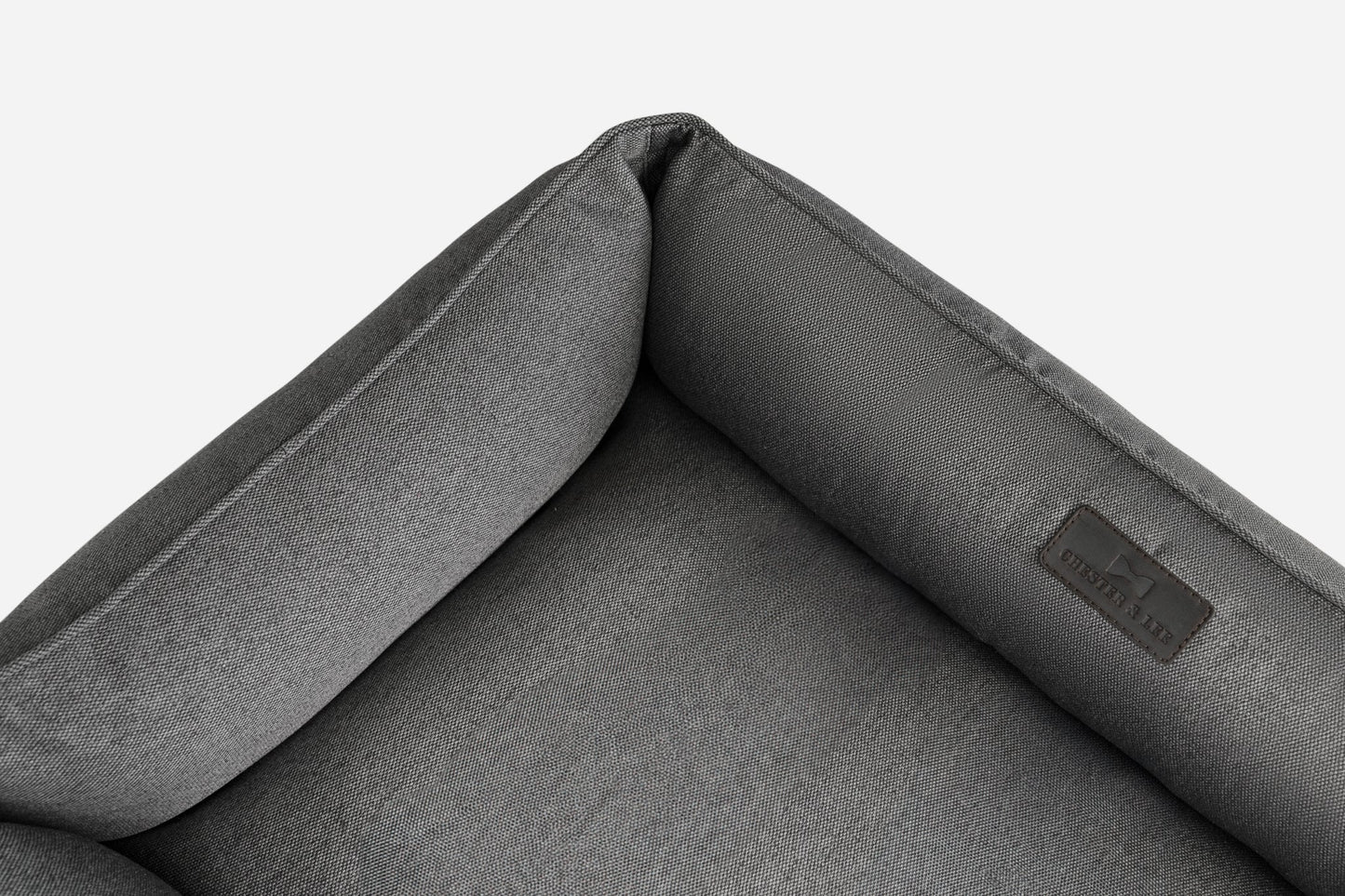 Dog Bed Cotton Sleeper Soft Gray Washable