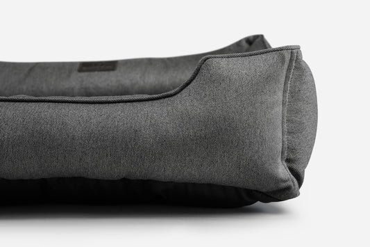 Dog Bed Cotton Sleeper Soft Gray Washable