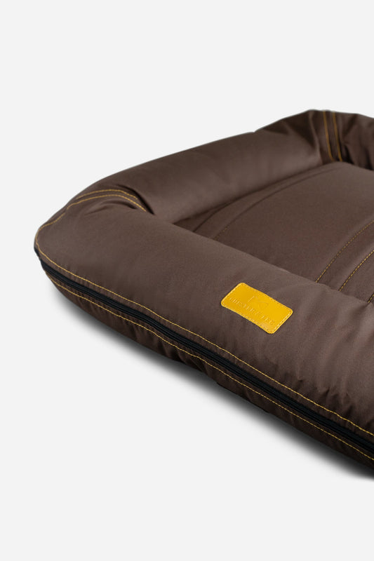 Waterproof Lounger Dog Bed Brown