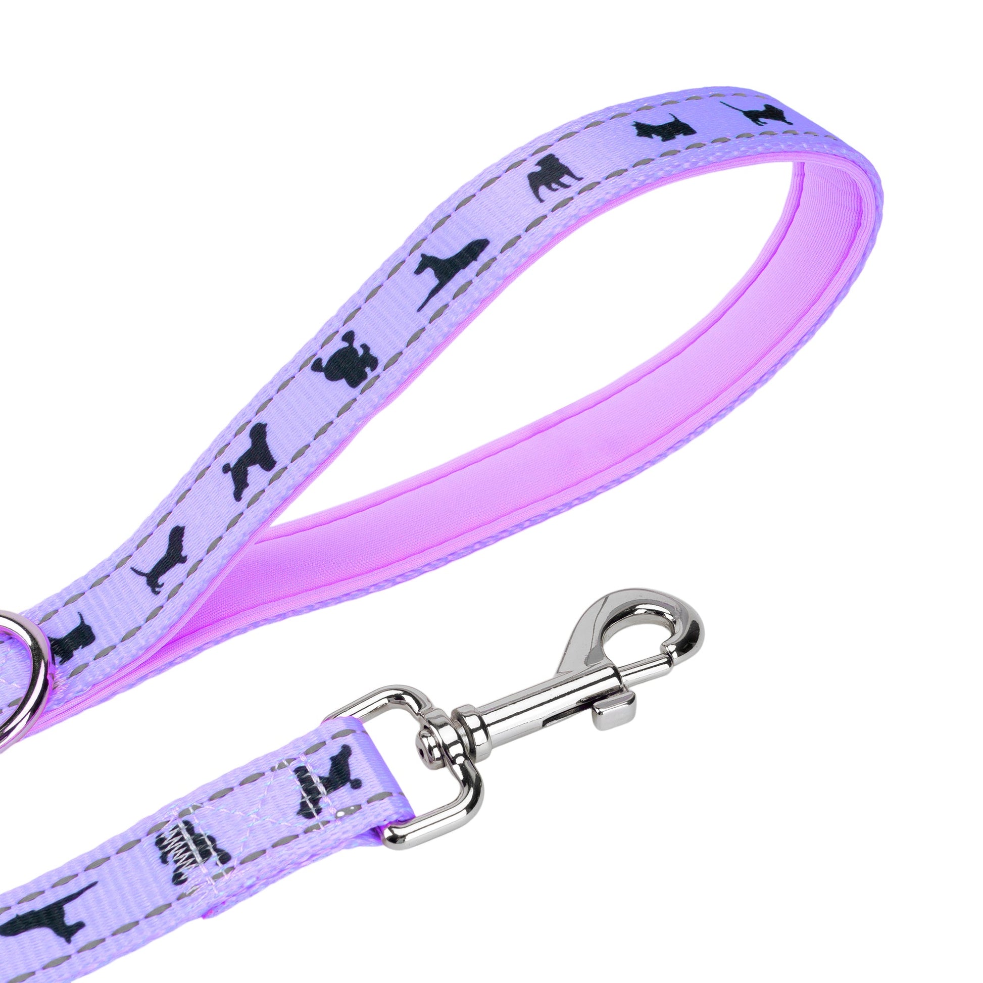Dog Leash EcoBark Lavender Leash Comfort Grip Padded Leash - lifestyle product image for dog leash