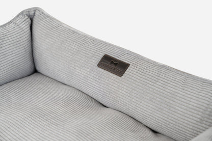 Chester & Lee | Fancy Corduroy Sleeper Dog Bed Gray