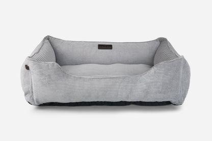 Chester & Lee | Fancy Corduroy Sleeper Dog Bed Gray