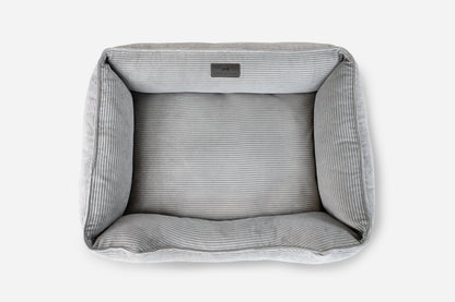 Chester & Lee | Fancy Corduroy Sleeper Dog Bed Gray