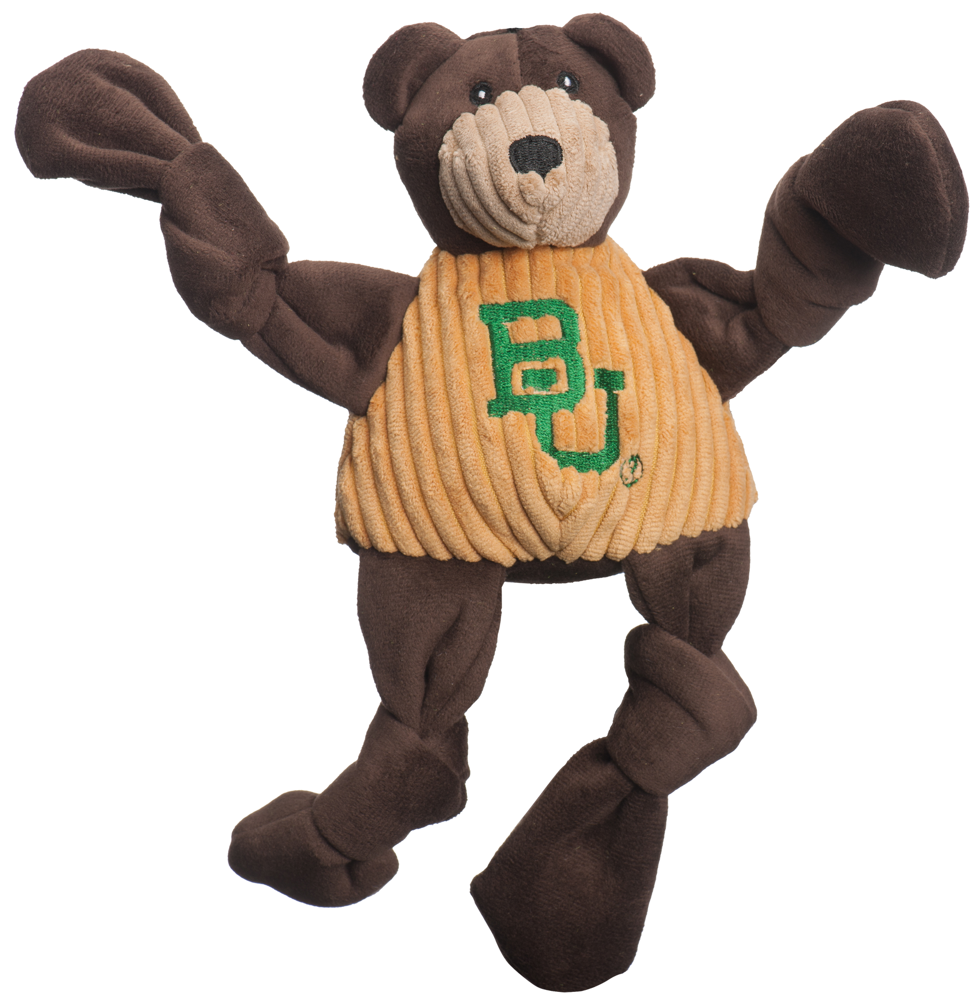Dog Toy NCAA Baylor University Bruiser the Bear Knottie - detail product image for dog toy