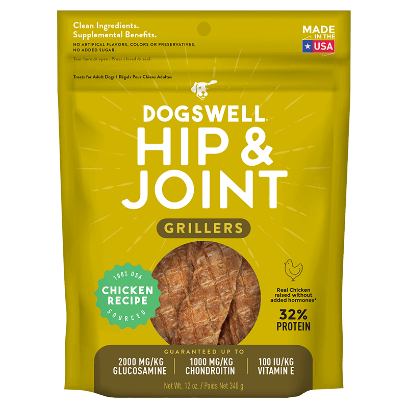 Dog Treats Hip Joint - Dogswell Grillers Chicken 12oz 🦴