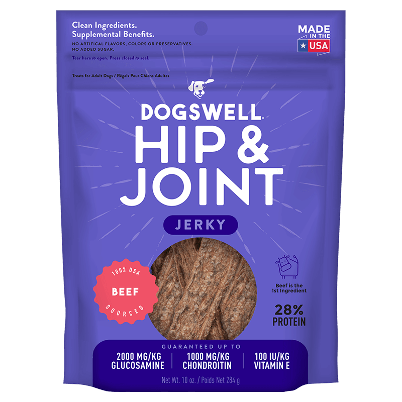 Dogswell Hip & Joint Jerky Treats, Beef (10oz)