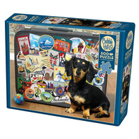Dachshund 'Round the World 500 Piece Jigsaw Puzzle Cobble Hill