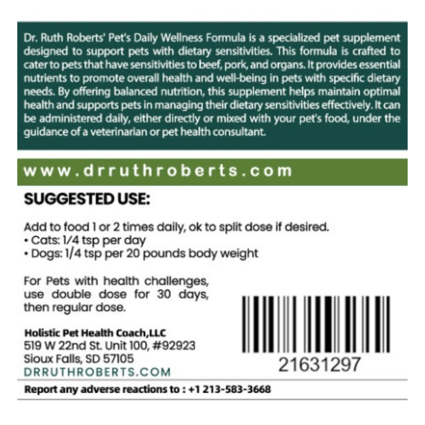Dog Supplement-Pets Daily Formula Allergy & Immune Support