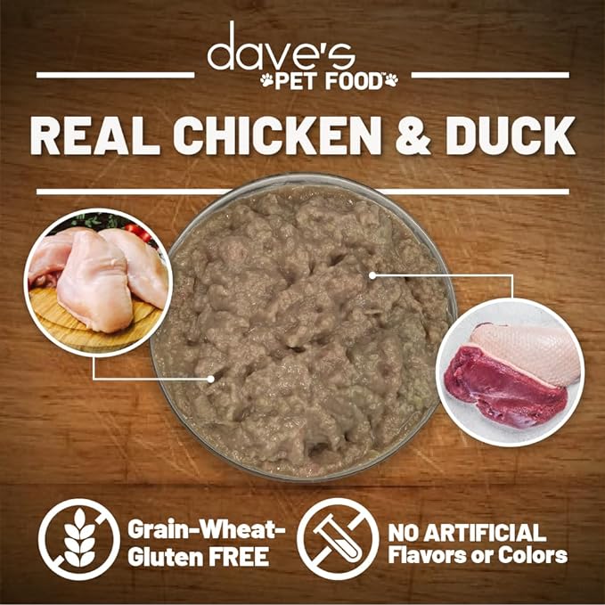 Dave's Chicken and Duck recipe in SauceyPate (5.5oz) - Wet Cat Food - The Family Pet