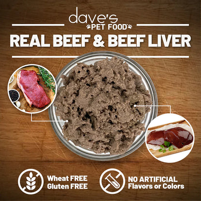 Dave's 95% Premium Meats™ Beef & Beef Liver For Dogs