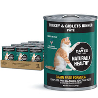 Dave's Naturally Healthy Turkey & Giblets Dinner Pat? Wet Cat Food (12.5oz)
