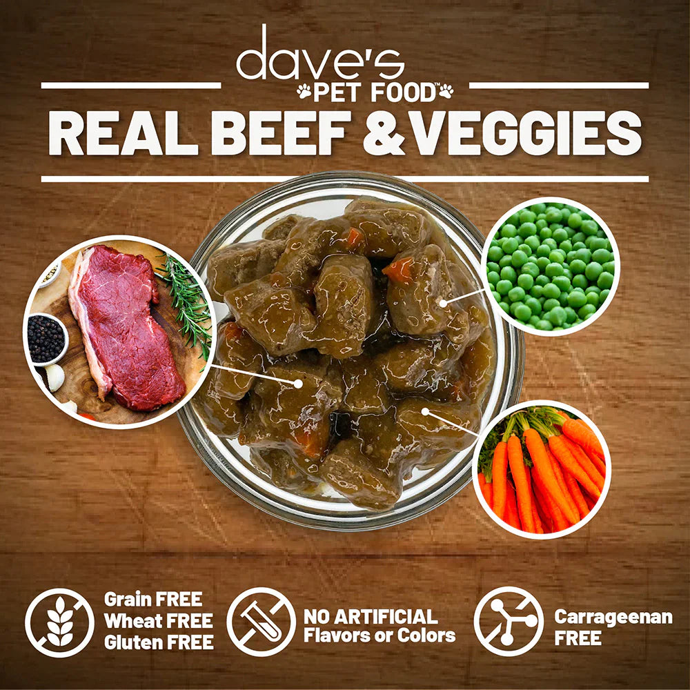 Wet Dog Food Beef Vegetable Stew 13.2 Oz 🥩