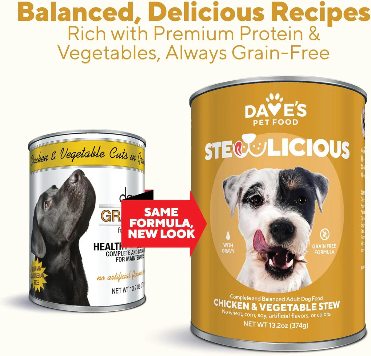 Wet Dog Food Chicken Vegetable Stew 13.2 Oz 🍗