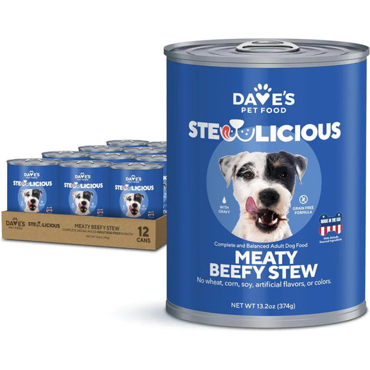 Stewlicious Meaty Beefy Stew For Dogs (13.2oz)