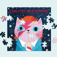 David Meowie Music Cats 100 Piece Jigsaw Puzzle Mudpuppy