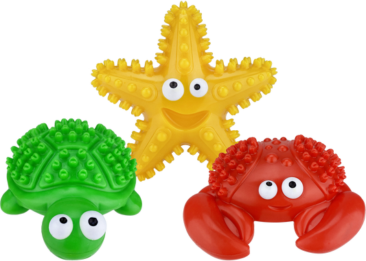 Multipet Deep Sea Teethers Assortment - Assorted Animals 6"