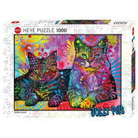 Devoted 2 Cats Jolly Pets 1000 Piece Jigsaw Puzzle Heye