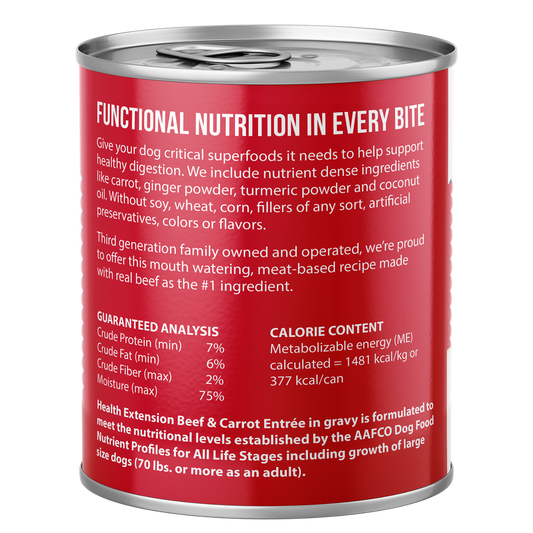 Digestive Support, Beef & Carrot Entrée in Gravy 9oz