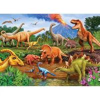 Dinos 350 Piece Family Jigsaw Puzzle Cobble Hill