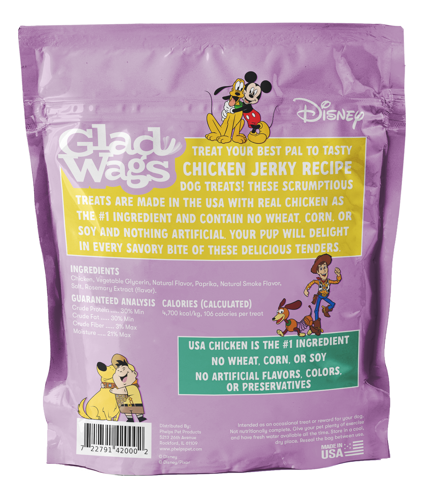Glad Wags Chicken Jerky - 1lb - Table Scraps Treats