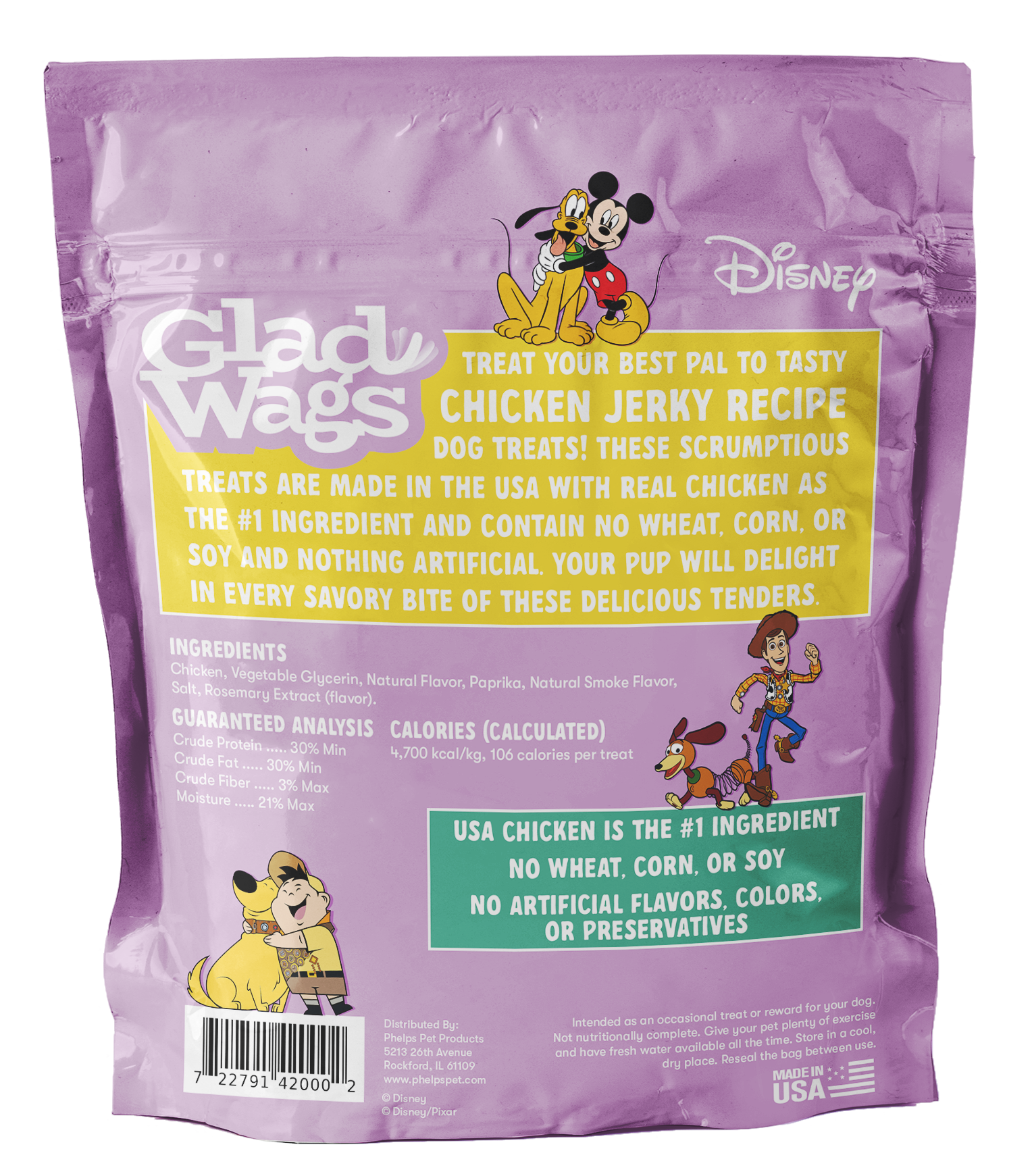 Glad Wags Chicken Jerky - 1lb - Table Scraps Treats