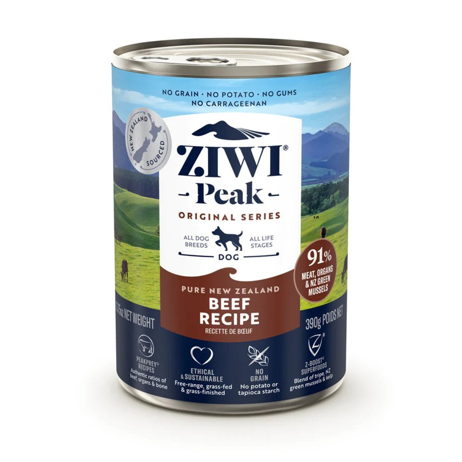 Ziwi Peak Beef Recipe Wet Dog Food Natural Nutrition 13.75 oz