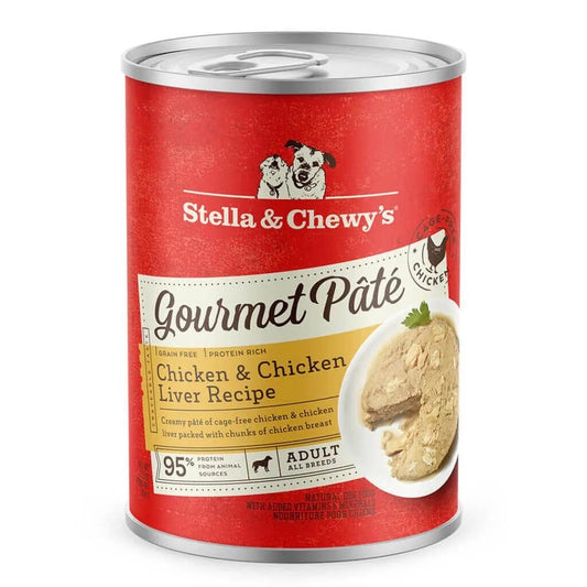 Wet Dog Food Chicken Liver Pate 12.5 Oz Stella Chewy's ✅