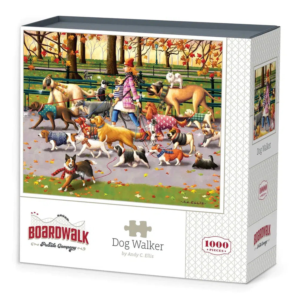 Dog Walker 1000 Piece Jigsaw Puzzle Boardwalk