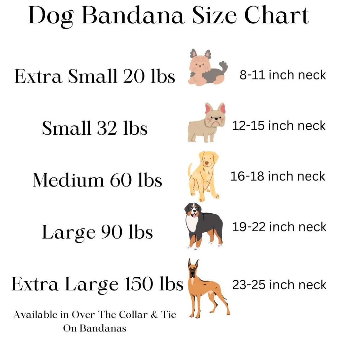 USA Dog Bandana - close up view