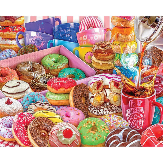 Donuts & Coffee 1000 Piece Jigsaw Puzzle White Mountain