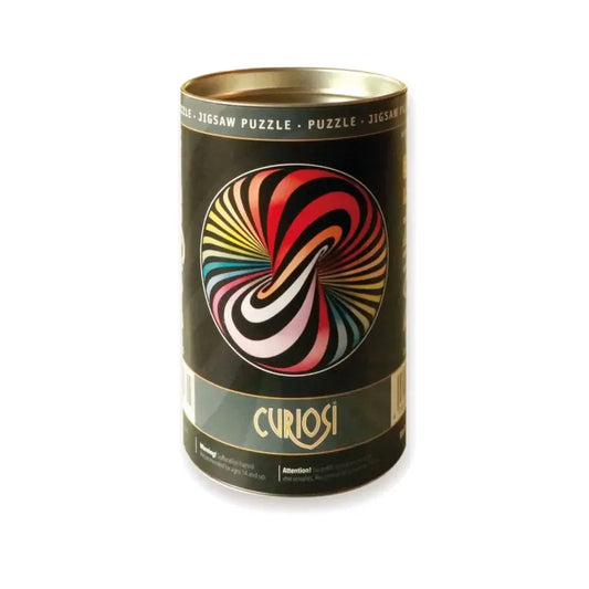 Double Lolly 88 Wood Piece Double-Sided Round Jigsaw Puzzle Curiosi