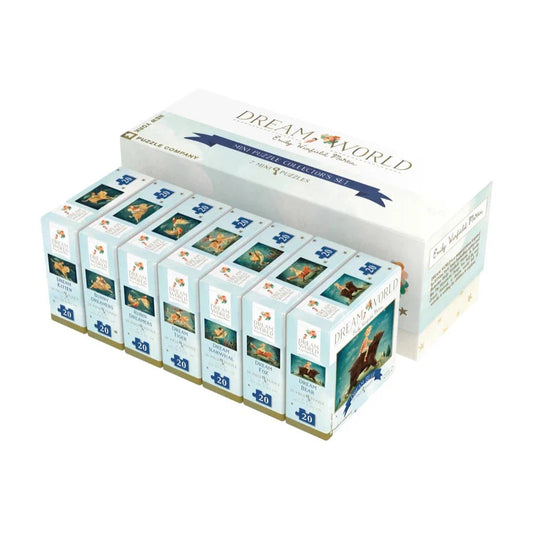 Dream World Collector's Set of 7 Animal 20 Piece Mini Jigsaw Puzzles NYPC