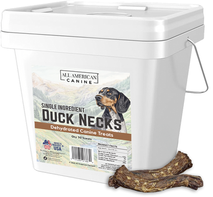 Dehydrated Duck Necks Dog Chews 2.56 Oz 🦆