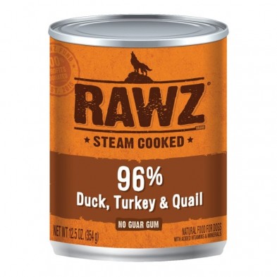 Rawz Duck, Turkey & Quail Wet Dog Food: Premium Vitality Blend