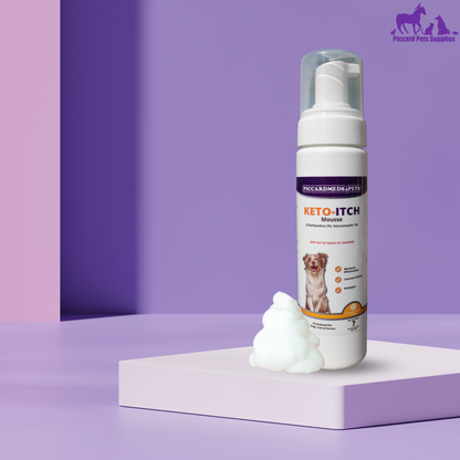 Piccardmeds4pets Keto-Itch Plus Antiseptic Mousse for Cats &