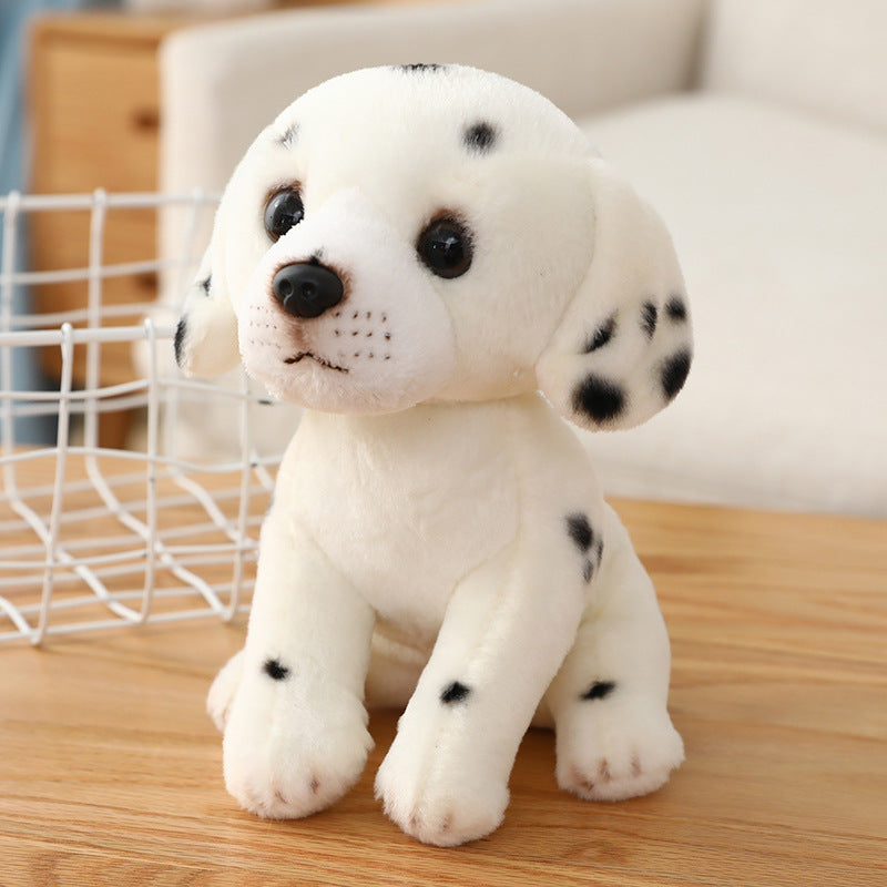 Simulation dog Maltese plush toy Bichon Frise doll Labrador Tibetan Mastiff birthday gift