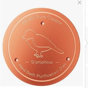 Universal Bird Bath Copper Tray with 3-point Support