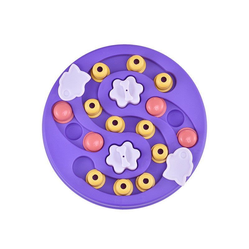 Interactive Slow Feeder Dog Bowl - Puzzle Toy for Pets - Purrfect Pet Kingdom