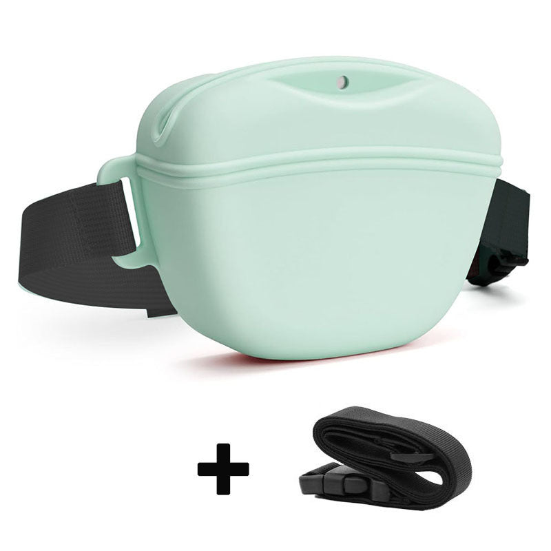 Silicone Dog Training Waist Bag Outdoor Portable Crossbody Pet Snack Pouch - Purrfect Pet Kingdom