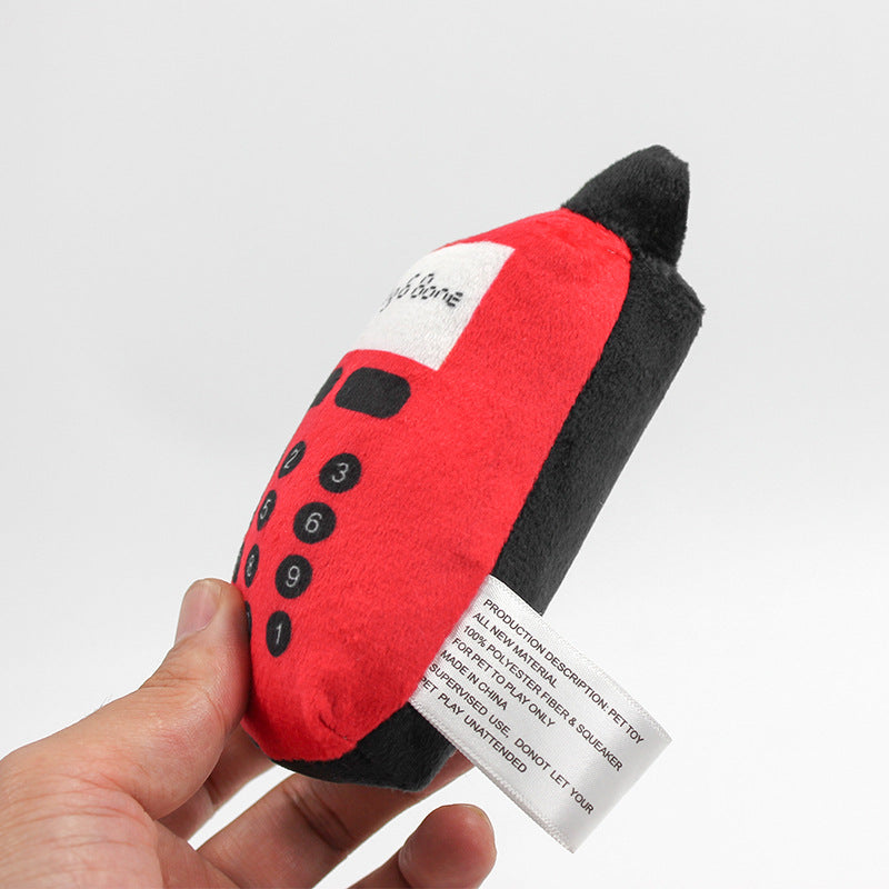 Blue Super Soft Phone Dog Sound Toy Training Interactive Toy Biting and Tearing Toy Cat Teasing Toy